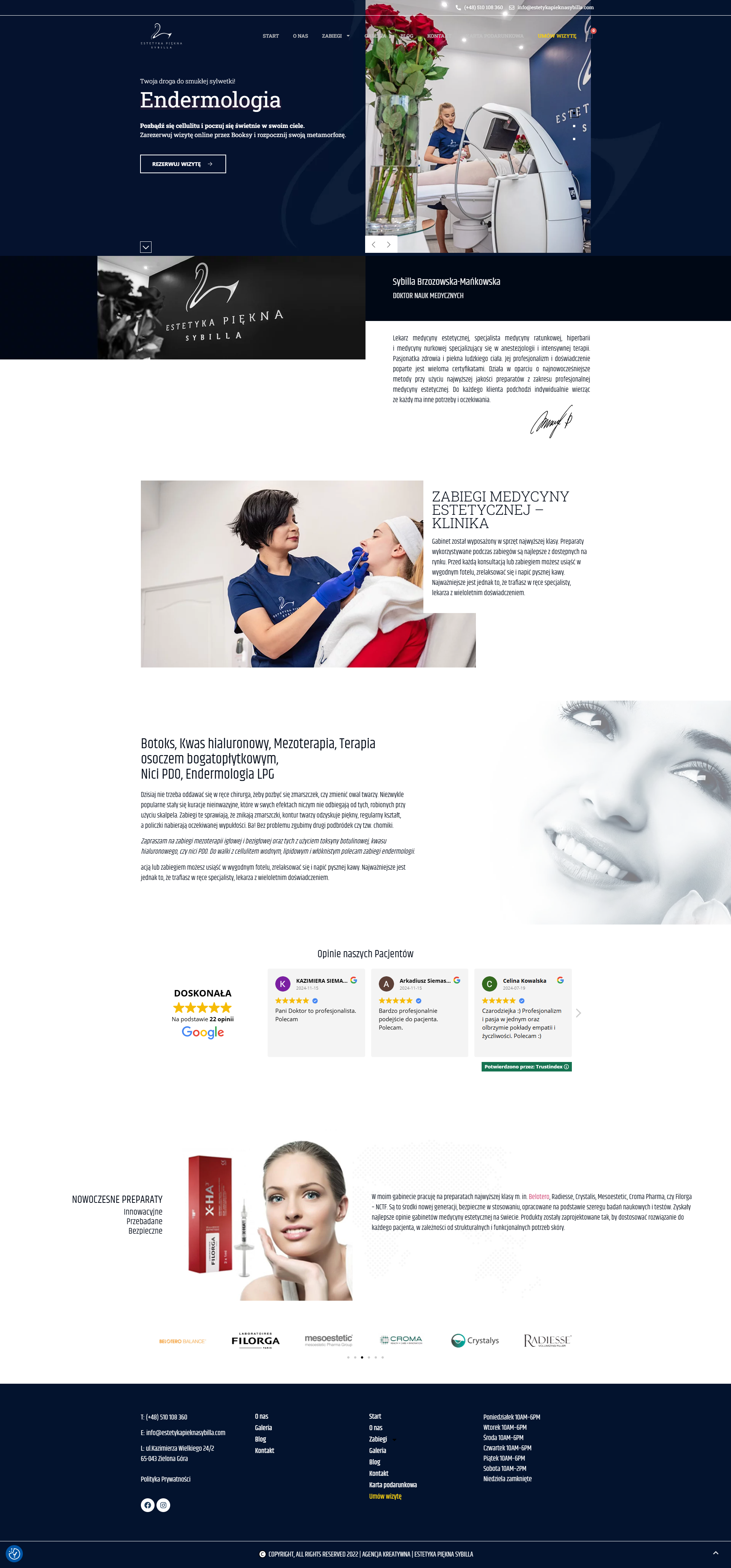 Modern Website for Aesthetic Clinic dublin - web design agency