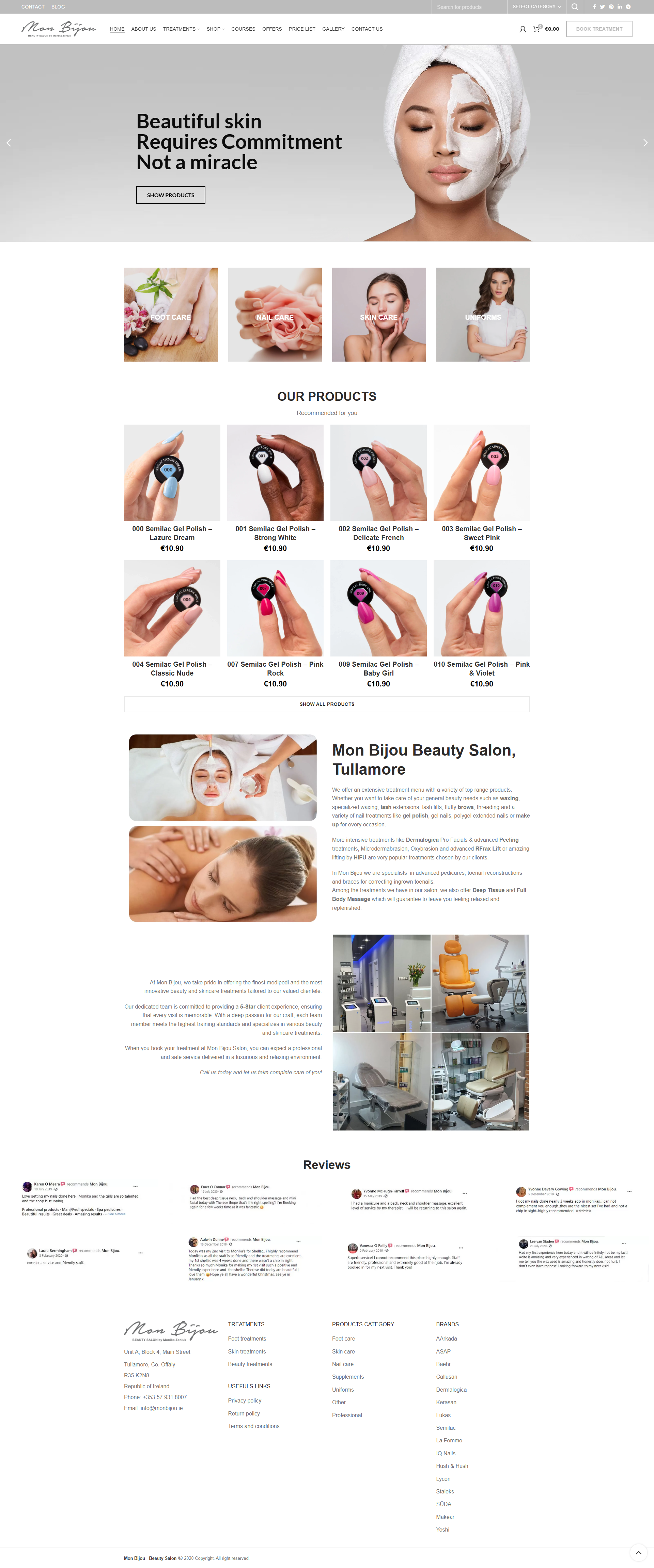 Monbijou.ie | Natural Beauty E-commerce Website by B2B Media