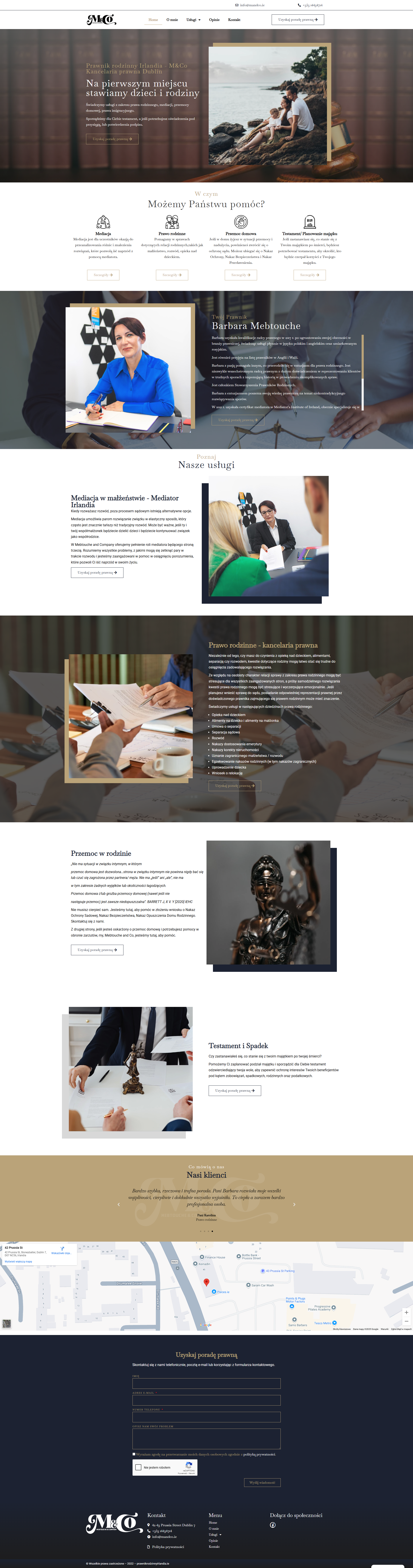 Family Lawyer in Ireland Professional Website by B2B Media